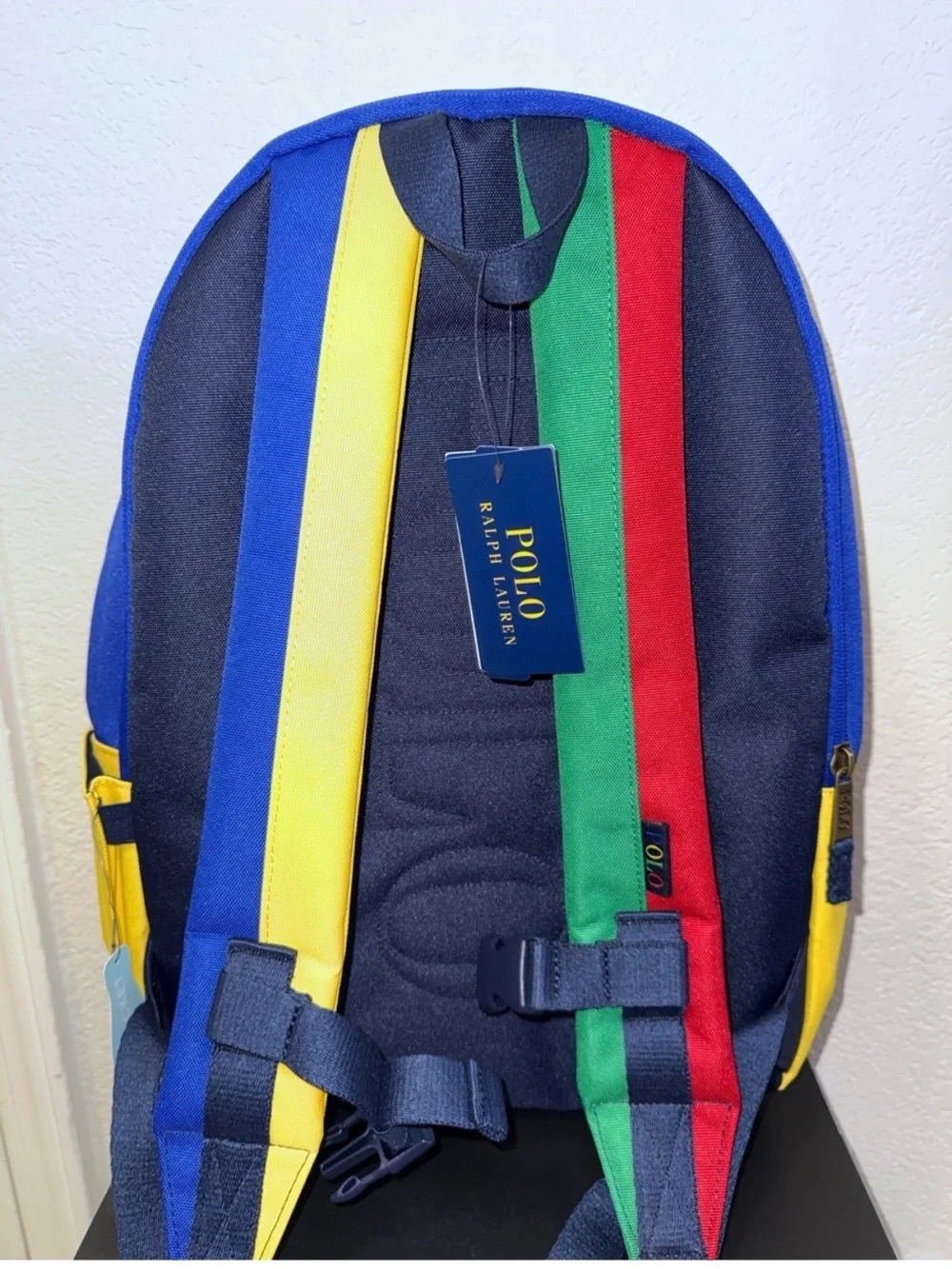 Polo by Ralph Lauren Multicolor Men's Backpack - Navy, Blue, Red, Green, Yellow